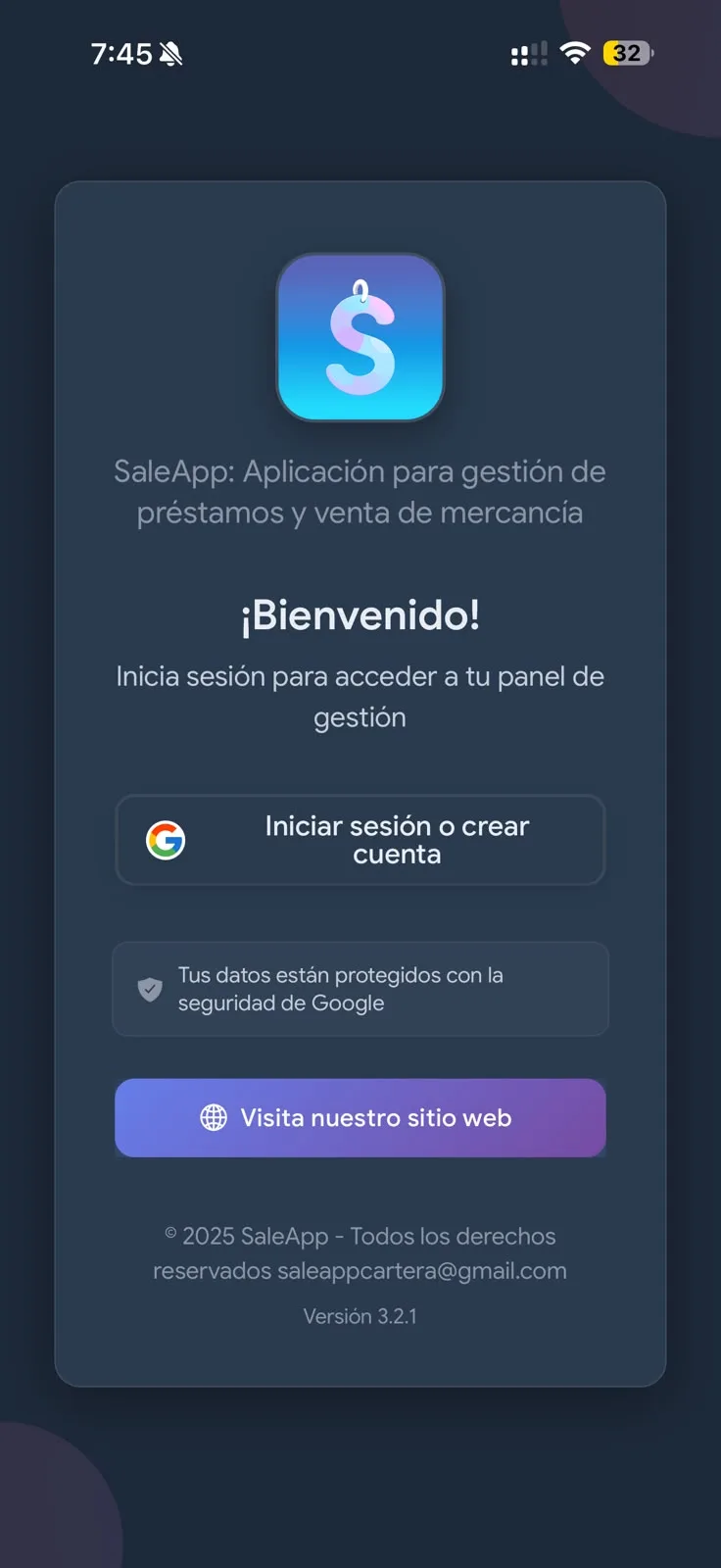 SALE - Inicio de sesión